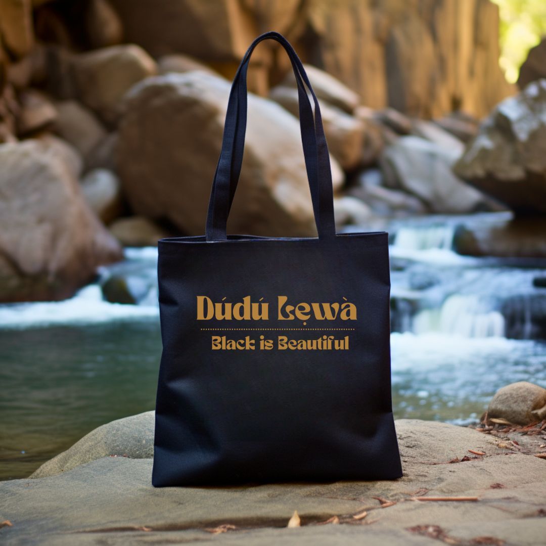 Dudu Lewa: Black is Beautiful Tote Bag