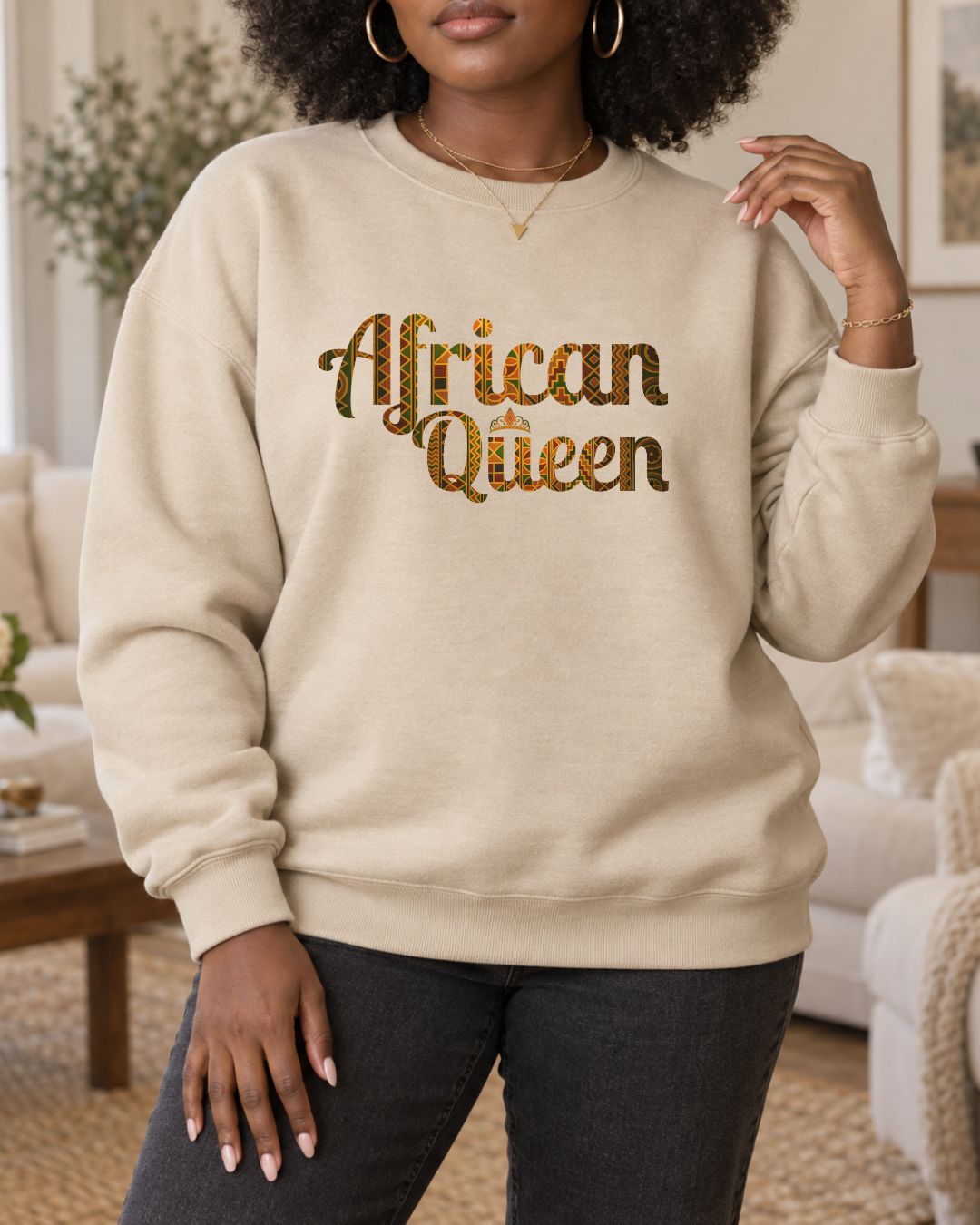 African Queen Radiant Joy Crewneck Sweatshirt