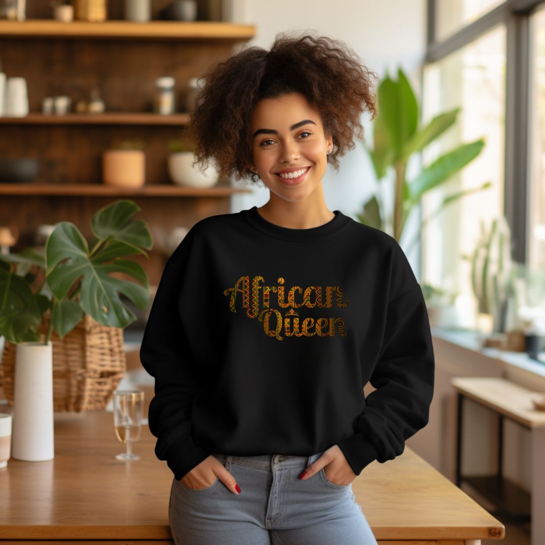 African Queen Crewneck Sweatshirt