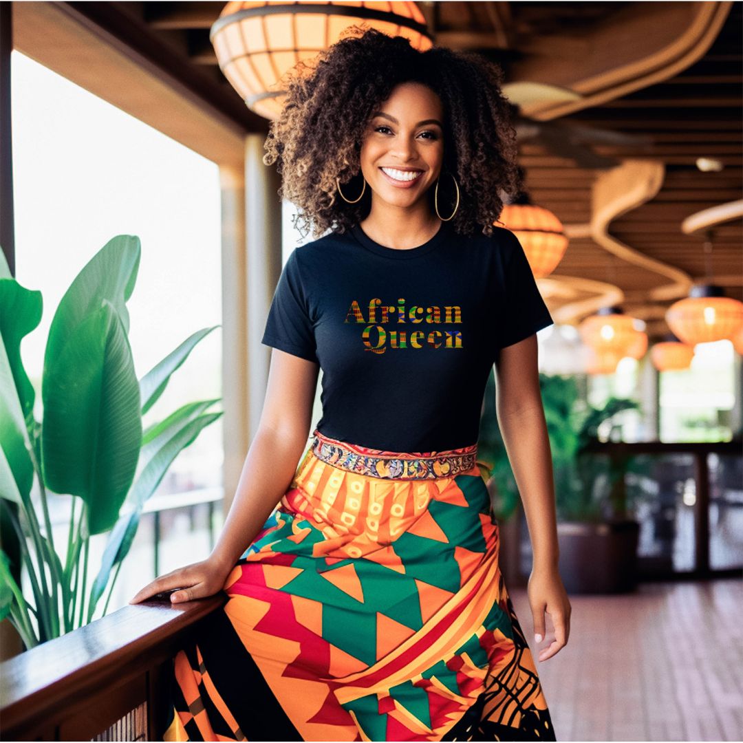 African Queen Golden Dawn Crewneck Tee