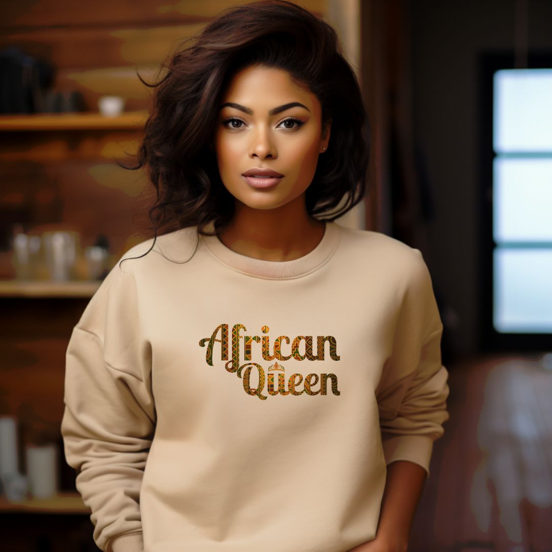 African Queen Royal Roots Crewneck Sweatshirt