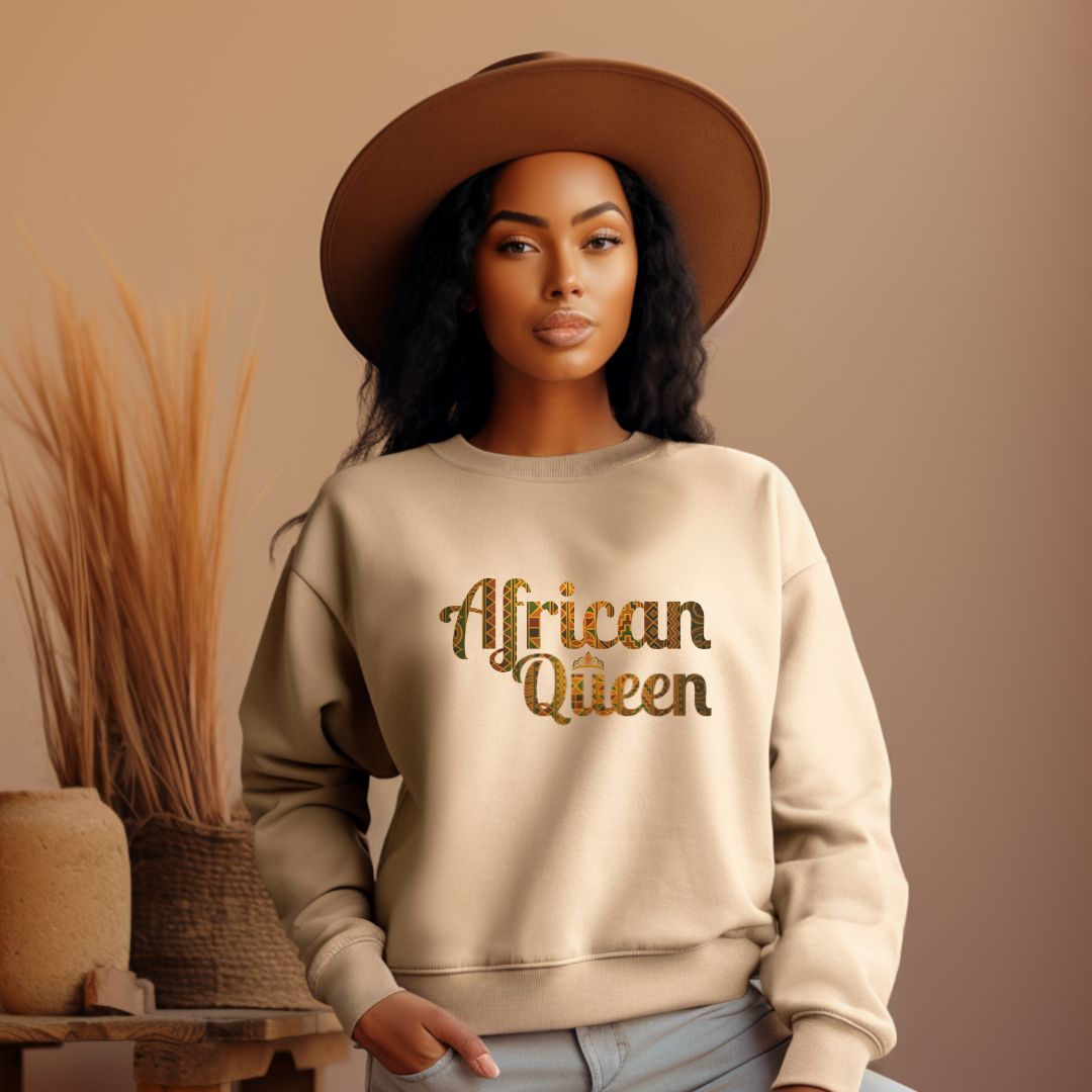 African Queen Royal Roots Crewneck Sweatshirt
