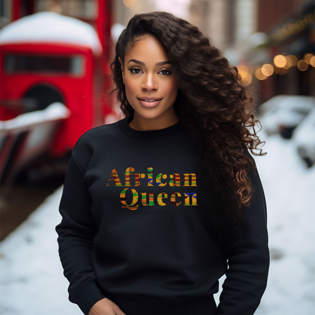 African Queen Cewneck Sweatshirt