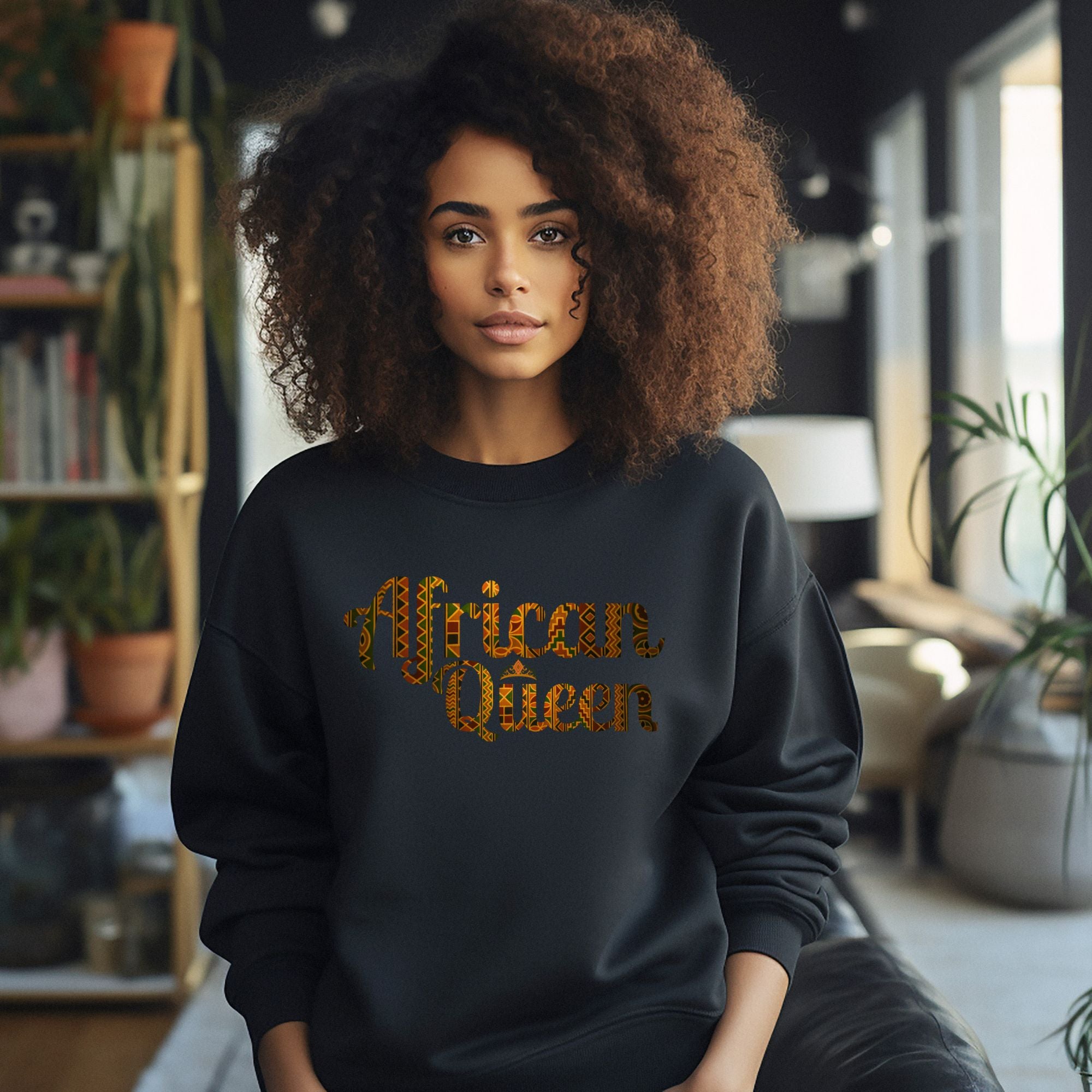 African Queen Crewneck Sweatshirt